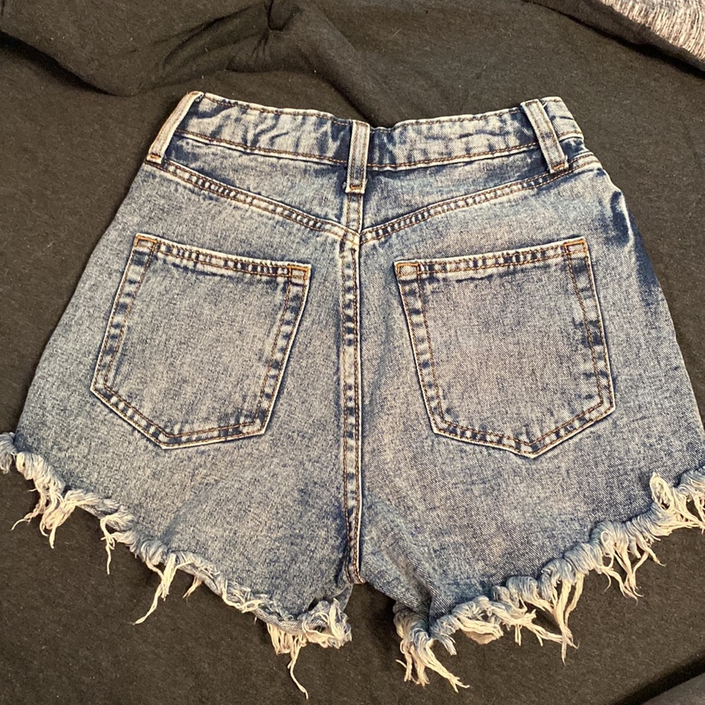 Wild Fable Highest Rise Distressed Denim Shorts - Picture 3 of 4